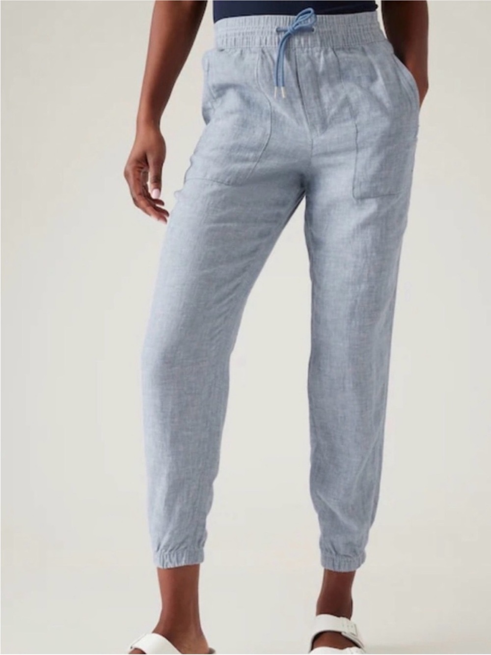 Athleta Linen  Black pants size 4